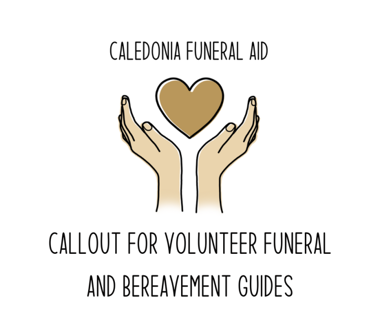 Callout for Volunteer Funeral and Bereavement Guides